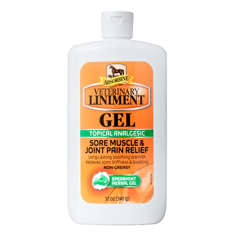 Absorbine مرهم أبسوربين البيطري المسكن الموضعي لتخفيف آلام العضلات المؤلمة والتهاب المفاصل، 12 أونصة جل - Image 1